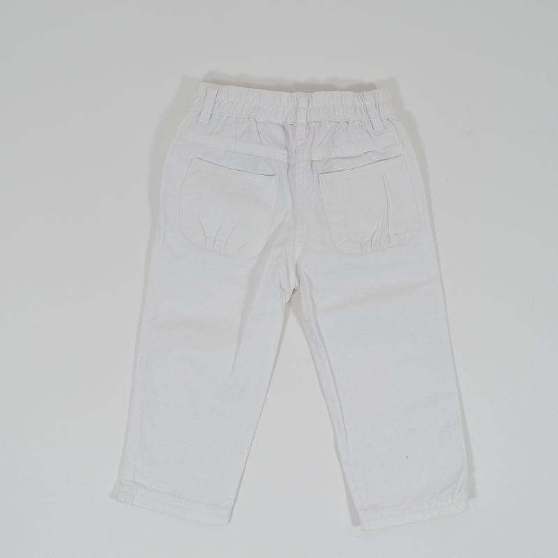 Λευκό παντελόνι Knot