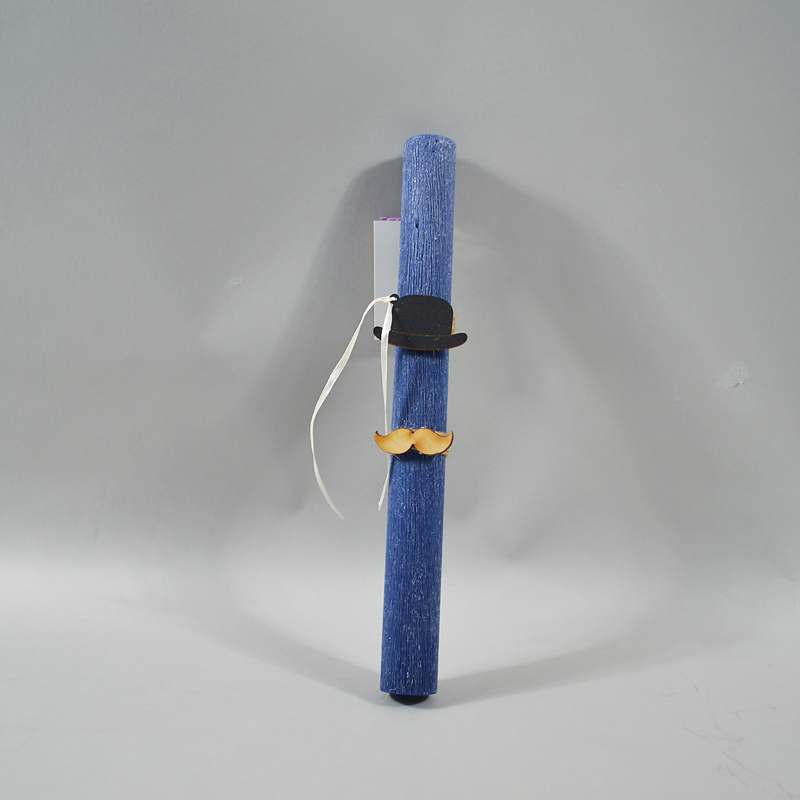 Λαμπάδα με Καπέλο και Μουστάκι