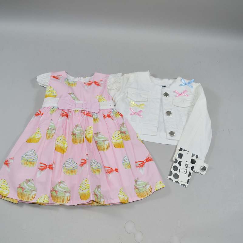 Σετ φόρεμα - jean μπουφάν Εβίτα