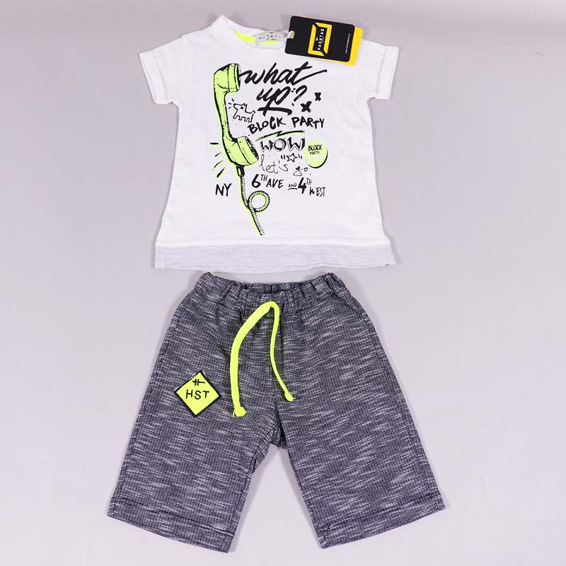 Σετ μπλούζα- βερμούδα Hashtag