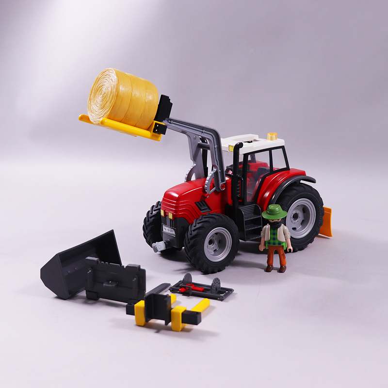 Παιχνίδι Playmobil Τρακτέρ Με Ανυψωτικά Πιρούνια Και Κουβά 6867