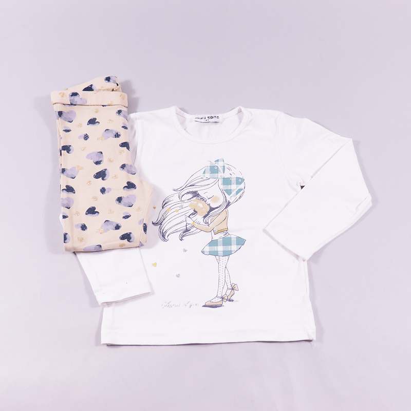 Σετ μπλούζα- κολάν Miss Evita