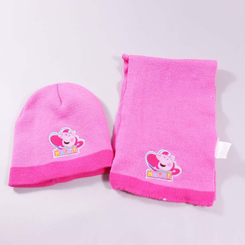 Σετ σκουφάκι- κασκόλ Peppa