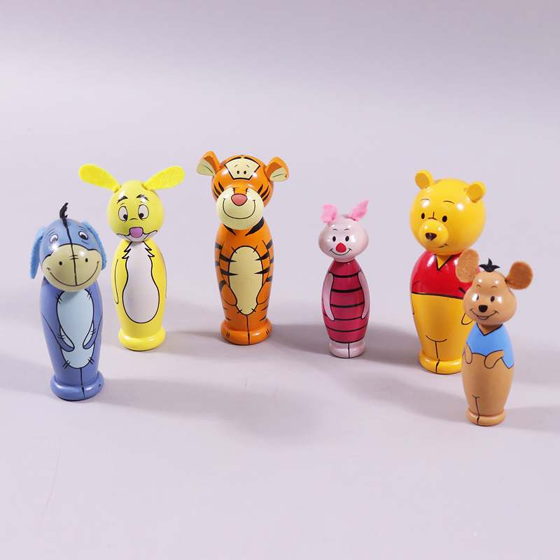 Παιχνίδι 6 ξύλινες φιγούρες Winnie the Pooh