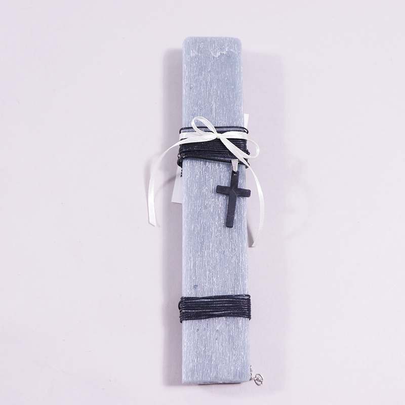 Λαμπάδα με κολιέ σταυρό