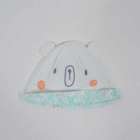 Σκουφάκι Λευκό με αυτάκια 