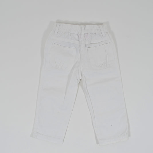 Λευκό παντελόνι Knot