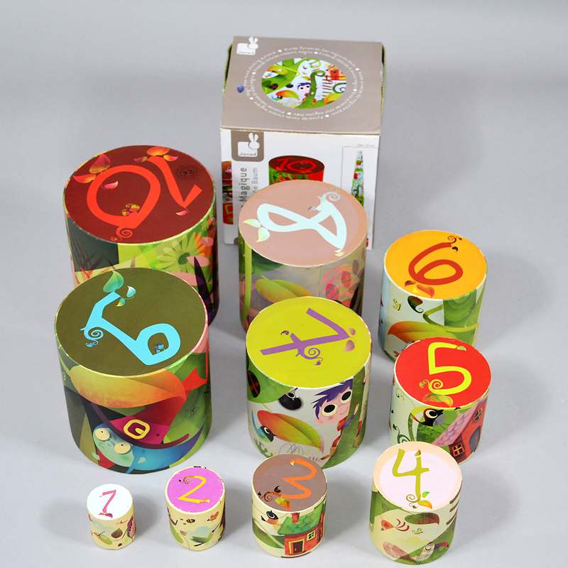 Παιχνίδι πυραμίδα κύβων Janod