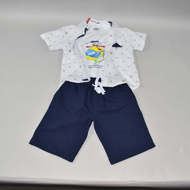 Σετ μπλούζα - πουκάμισο - βερμούδα trax