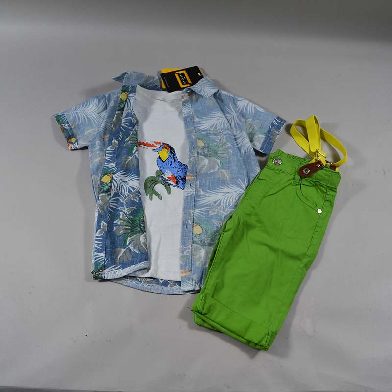 Σετ Πουκάμισο - μπλούζα - βερμούδα Hashtag