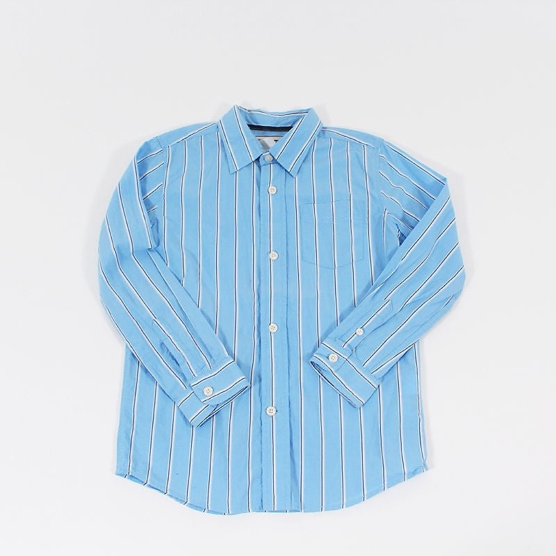 Πουκάμισο με ρίγες γαλάζιο Zara