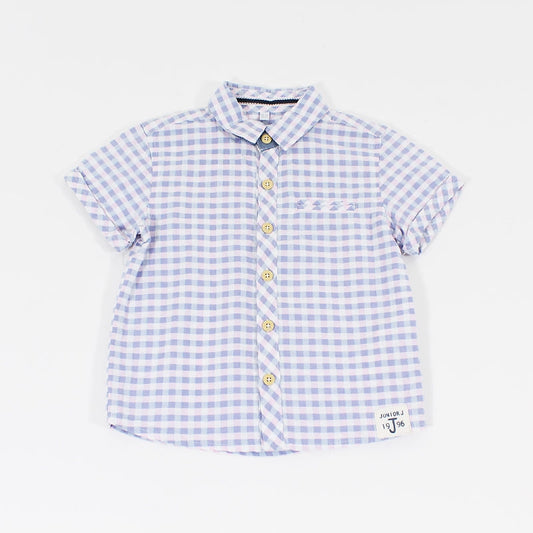 Πουκάμισο καρό γαλάζιο ροζ 