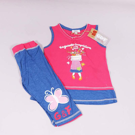 Σετ μπλούζα -παντελόνι κοντό G&F