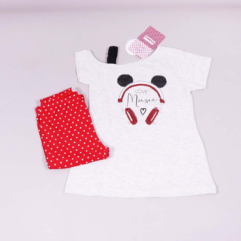 Σετ μπλούζα - κολάν κοντό Funky