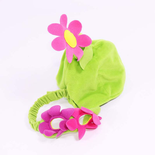 Καπέλο και μάσκα λουλούδι