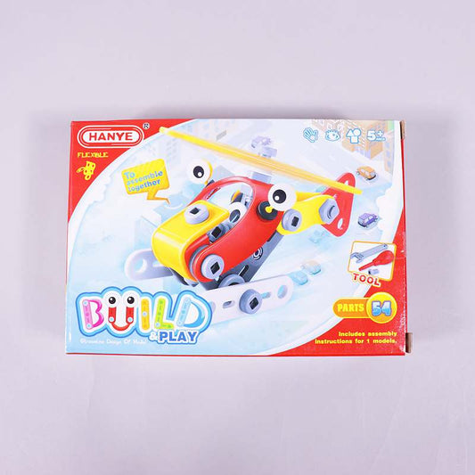 Παιχνίδι Κατασκευών Build & Play Ελικόπτερο Hanye 