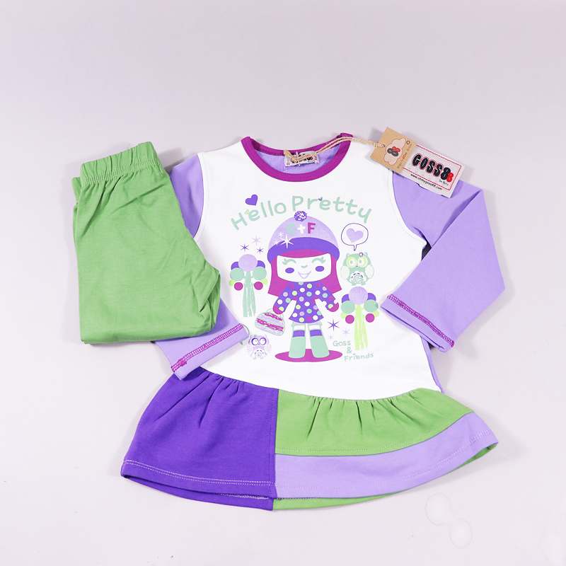 Σετ μπλούζα  φόρεμα  κολάν Goss