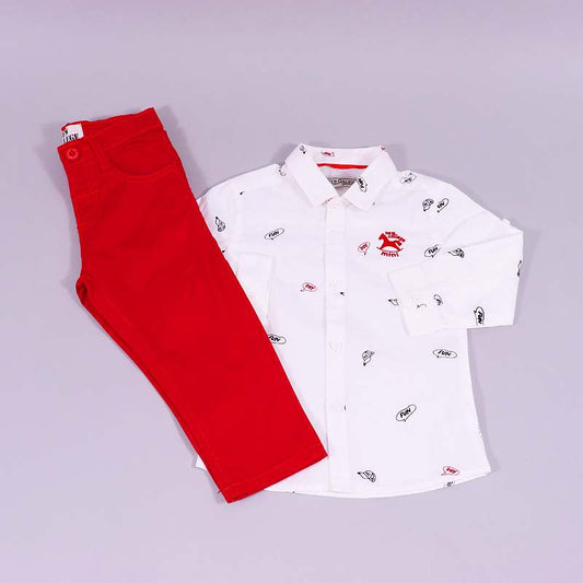 Σετ παντελόνι - πουκάμισο New College