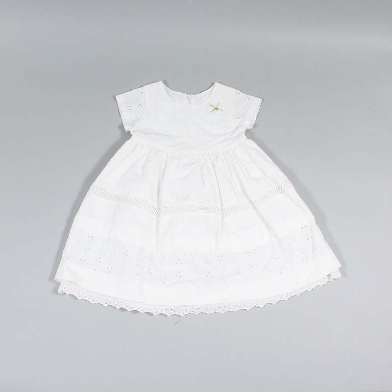 Φόρεμα λευκό κιπούρ