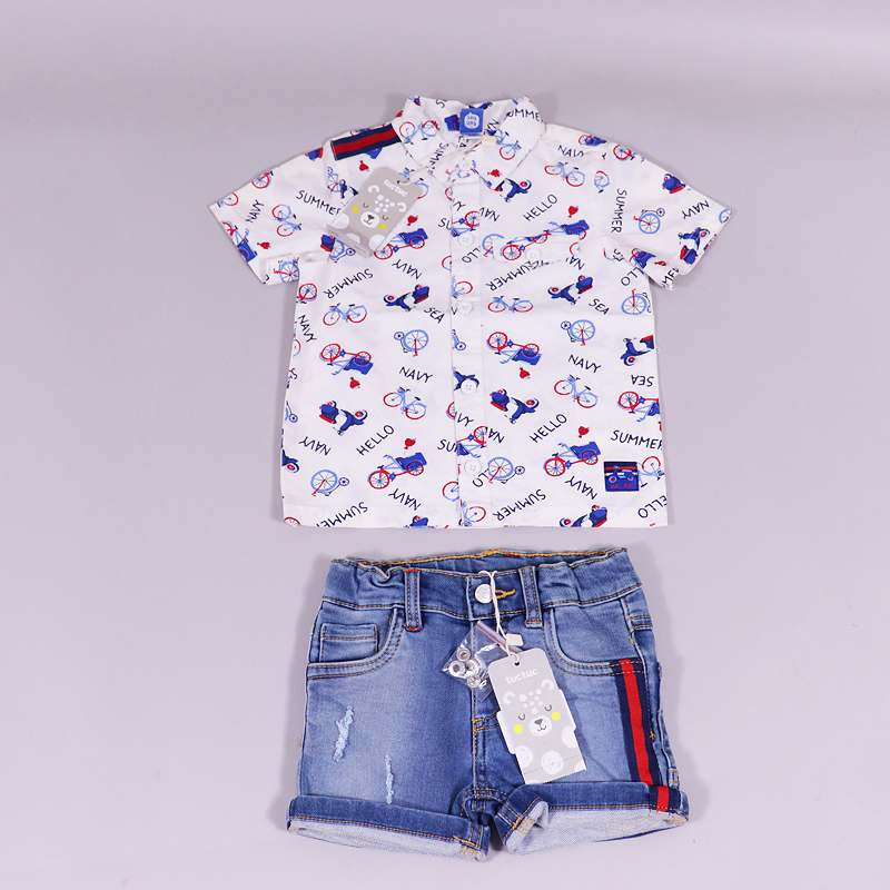 Σετ πουκάμισο- jean σορτς tuc tuc