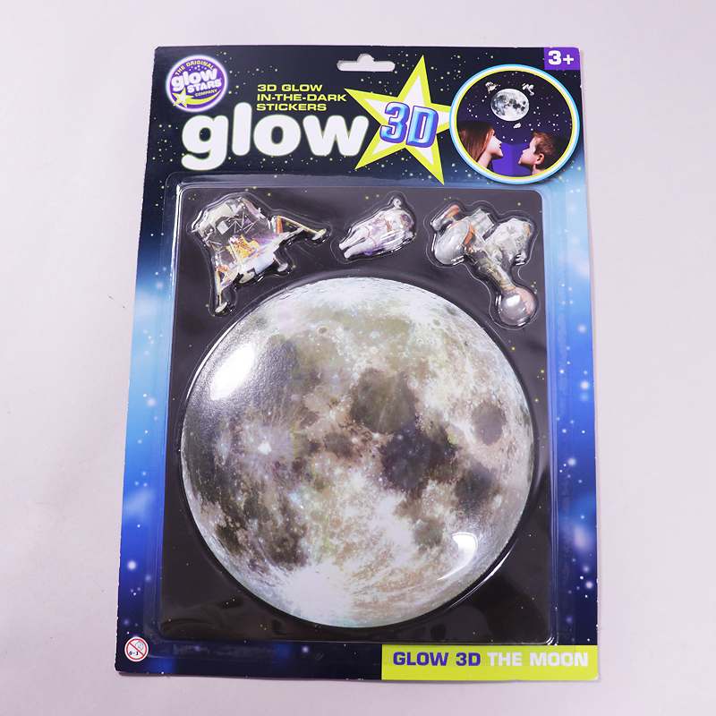 Αυτοκόλλητη σελήνη 3D glow