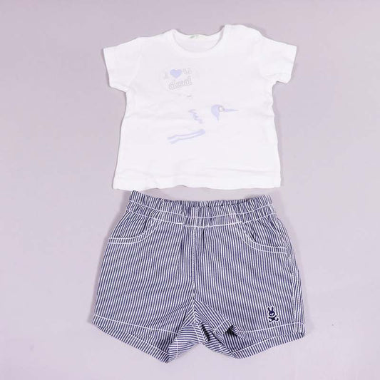 Σετ μπλούζα-σορτς Benetton
