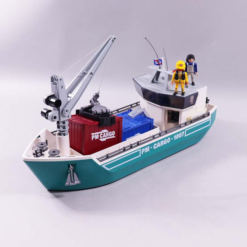 Παιχνίδι Φορτηγό πλοίο με γερανό φόρτωσης Playmobil