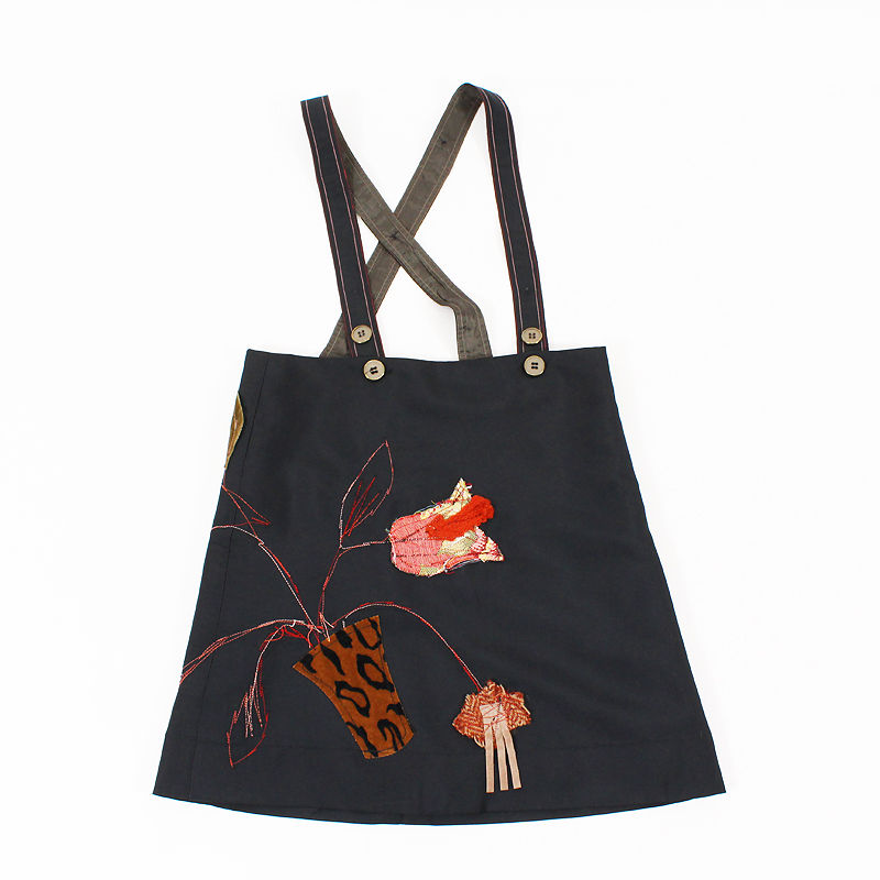 Φούστα χειροποίητη με τιράντες